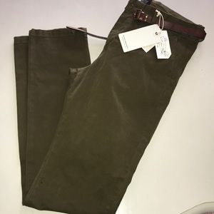 Green scotch and soda pants